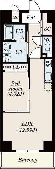 7階の間取り図