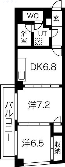 4階の間取り図