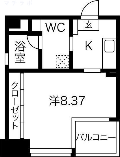 8階の間取り図