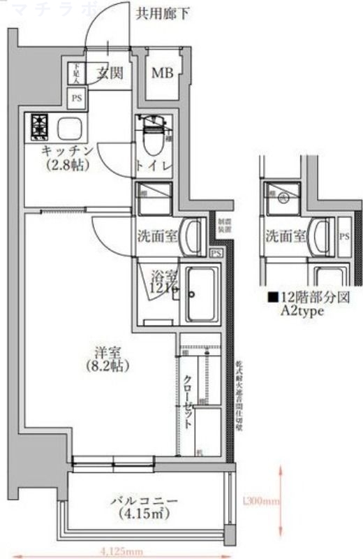 2階の間取り図