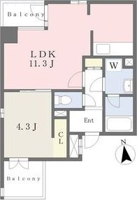 2階の間取り図