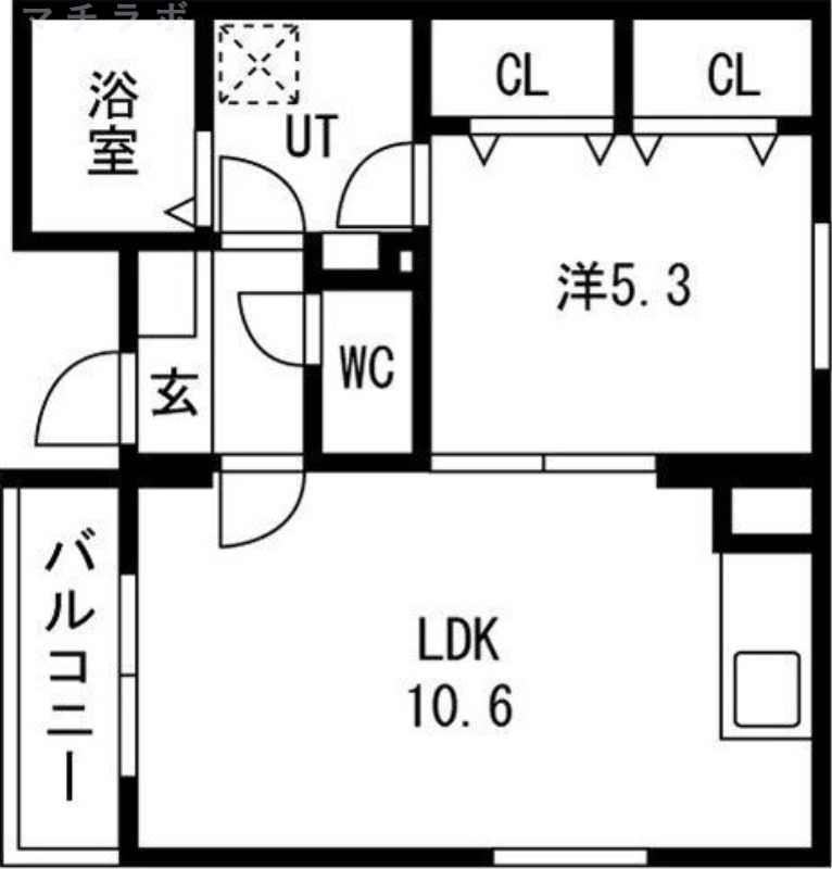 1階の間取り図