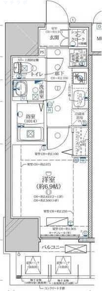 7階の間取り図