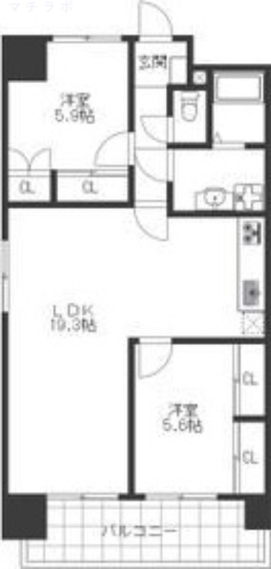 6階の間取り図
