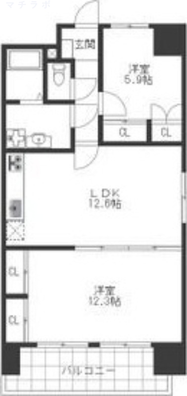 9階の間取り図