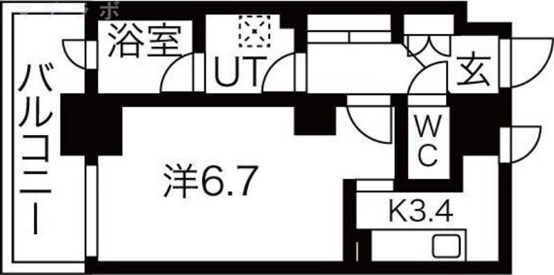 6階の間取り図