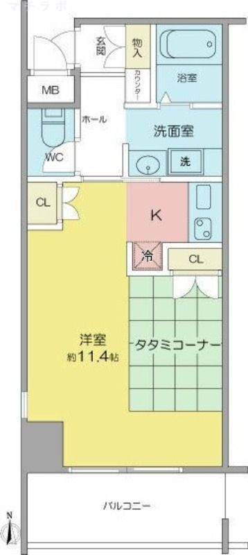 4階の間取り図