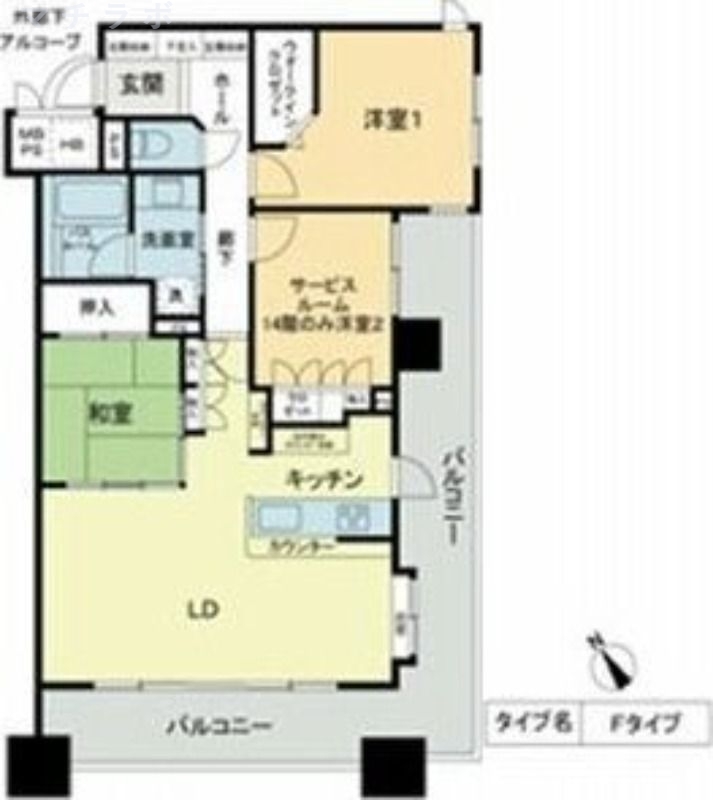5階の間取り図