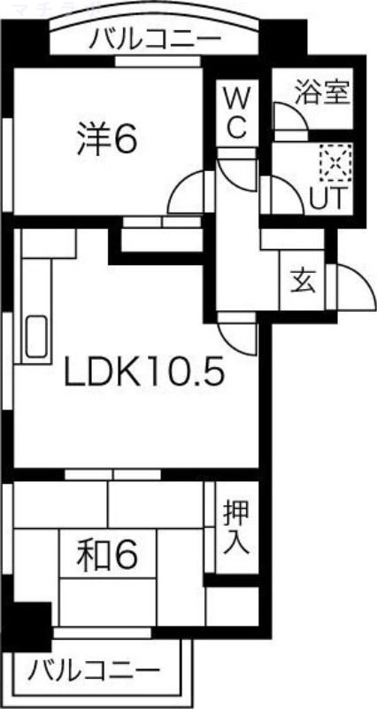 4階の間取り図