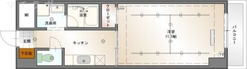 8階の間取り図