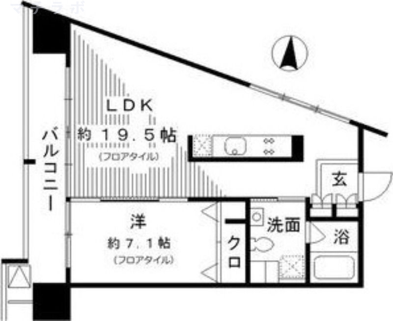 8階の間取り図