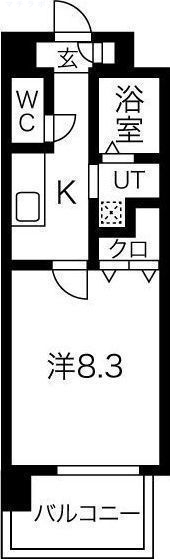 8階の間取り図