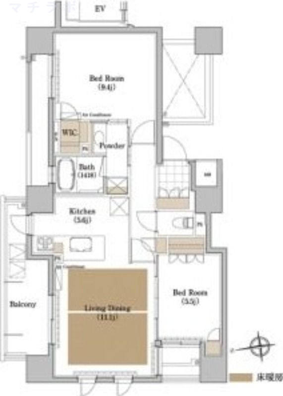 9階の間取り図