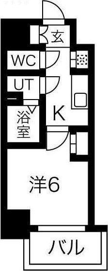 6階の間取り図