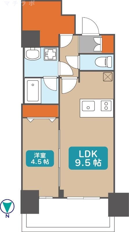 4階の間取り図