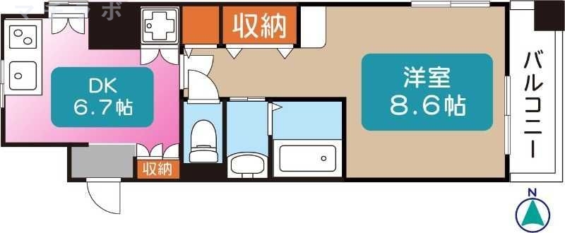 8階の間取り図