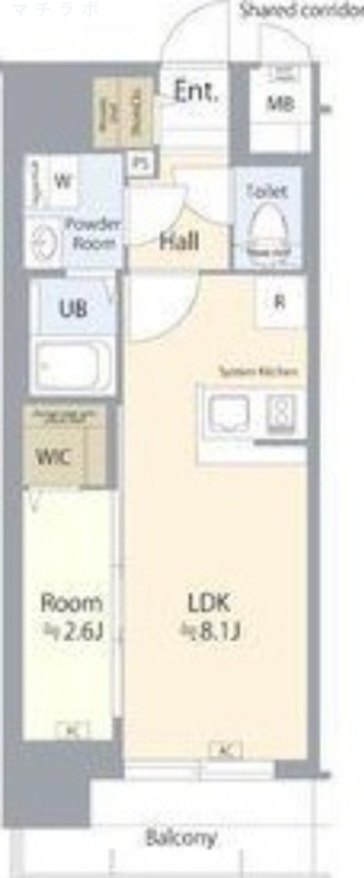 6階の間取り図