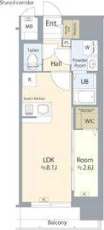 6階の間取り図