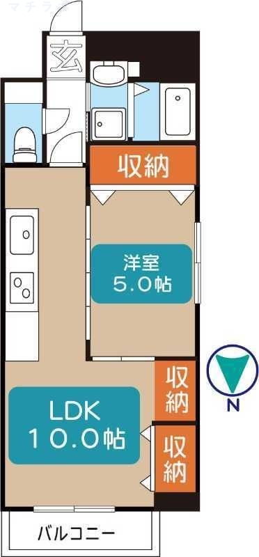 4階の間取り図