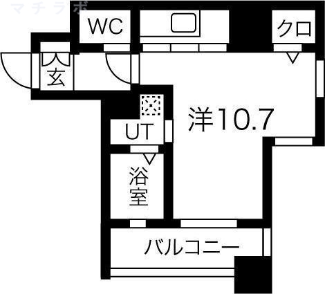 6階の間取り図