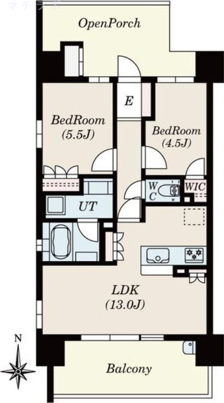 2階の間取り図