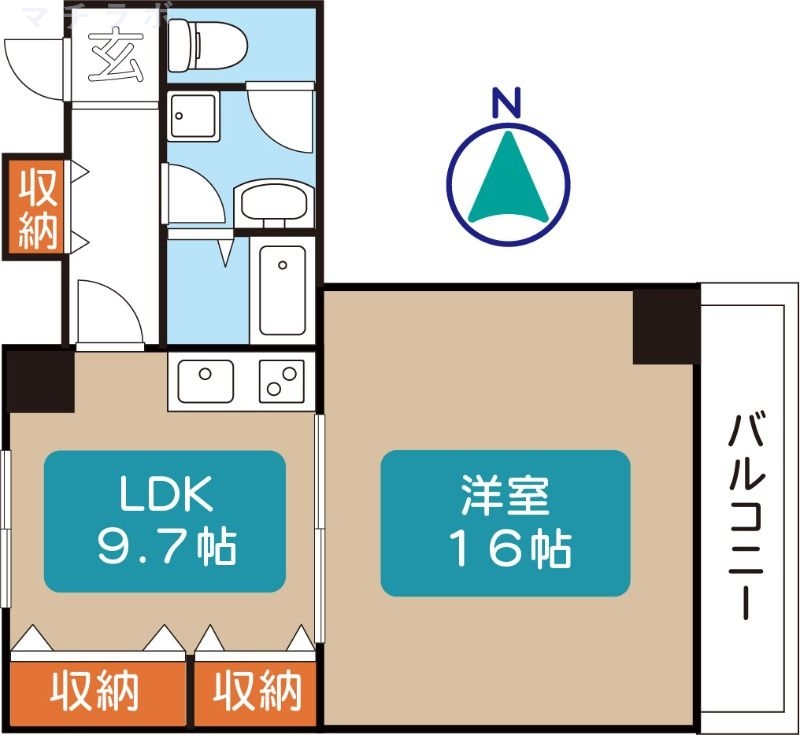 8階の間取り図