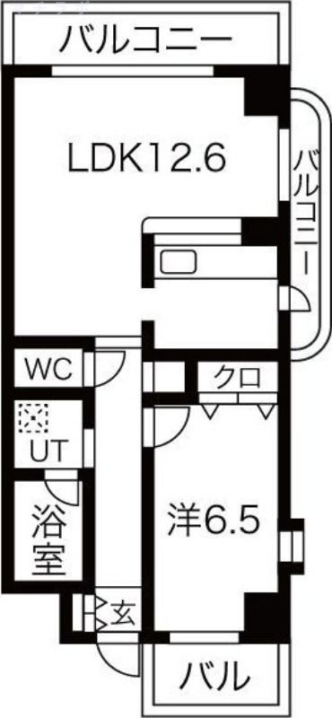 2階の間取り図
