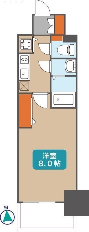 8階の間取り図