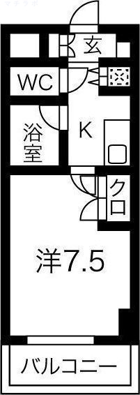 8階の間取り図