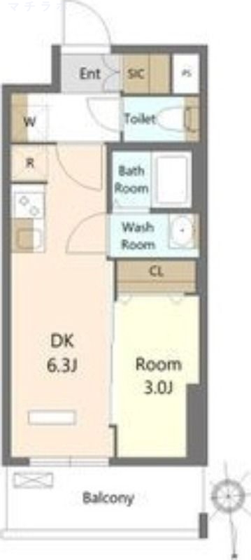 2階の間取り図