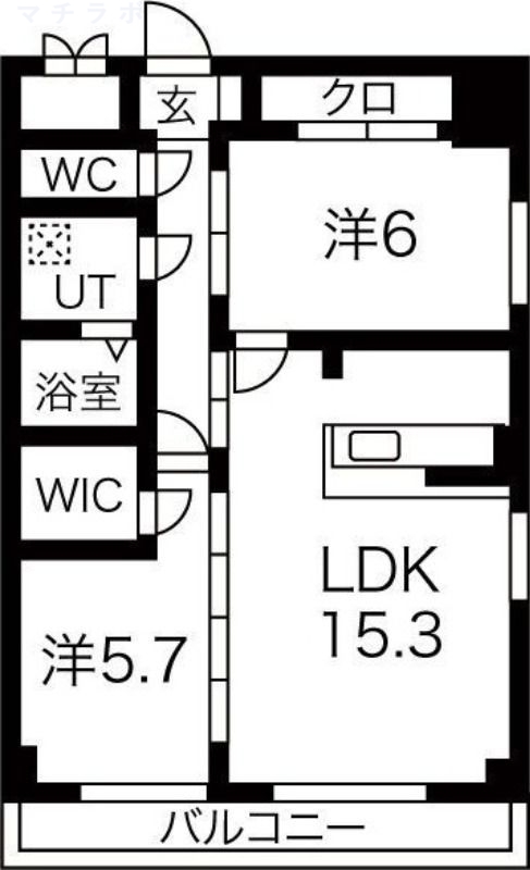 6階の間取り図