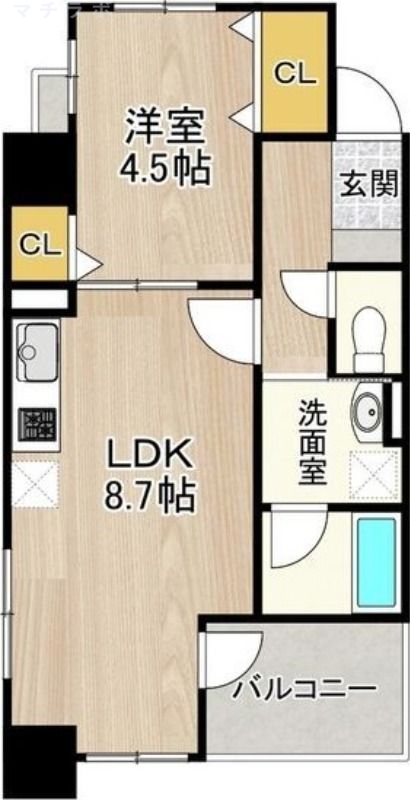 2階の間取り図