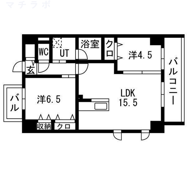 8階の間取り図
