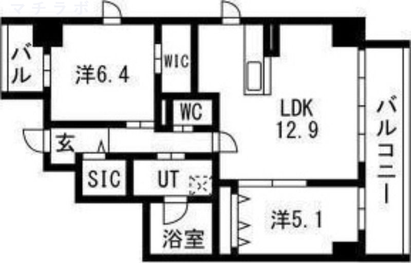 6階の間取り図