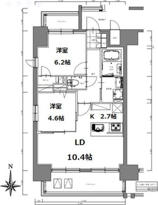 4階の間取り図