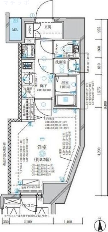 15階の間取り図