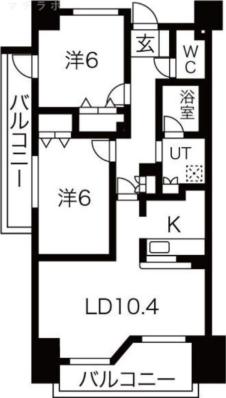 4階の間取り図