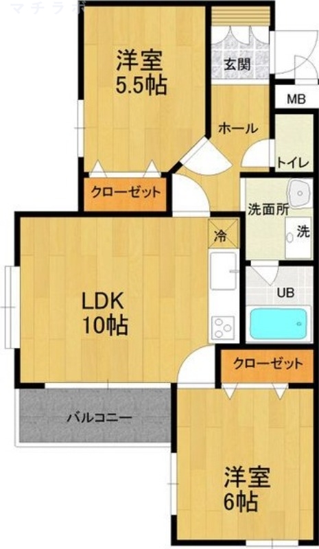 2階の間取り図