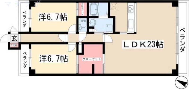 5階の間取り図