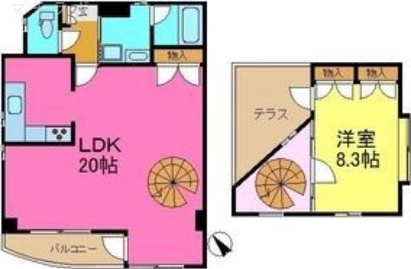 4階の間取り図