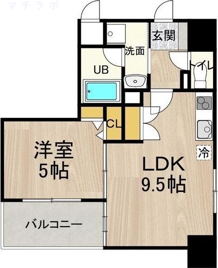 8階の間取り図
