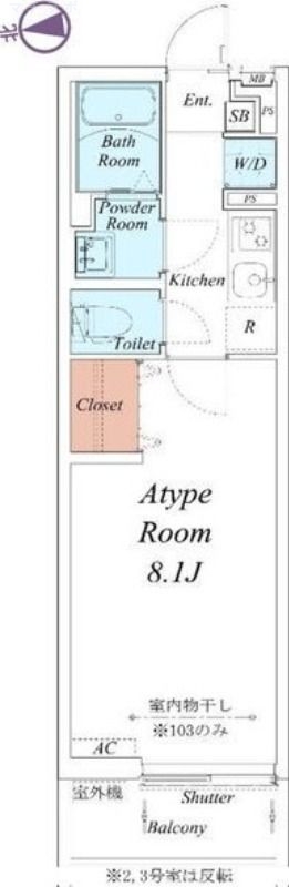 1階の間取り図