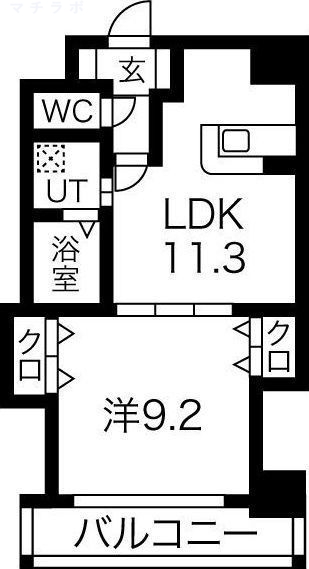 8階の間取り図