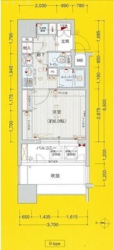 7階の間取り図
