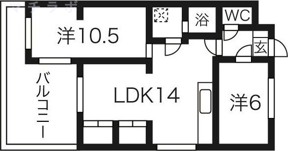 3階の間取り図