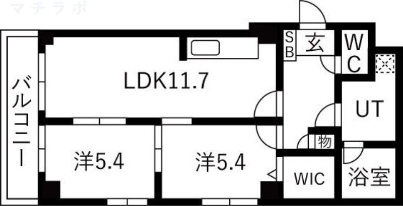 8階の間取り図