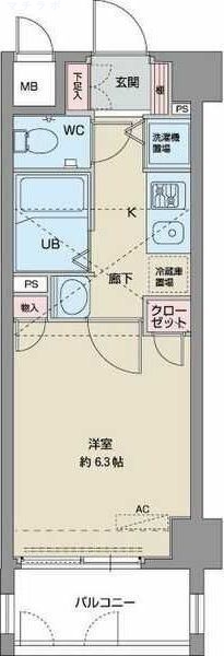 6階の間取り図