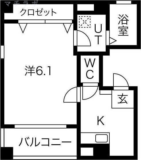 4階の間取り図