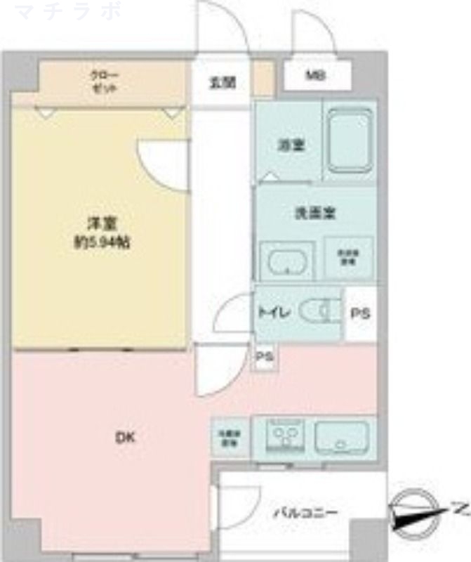 4階の間取り図