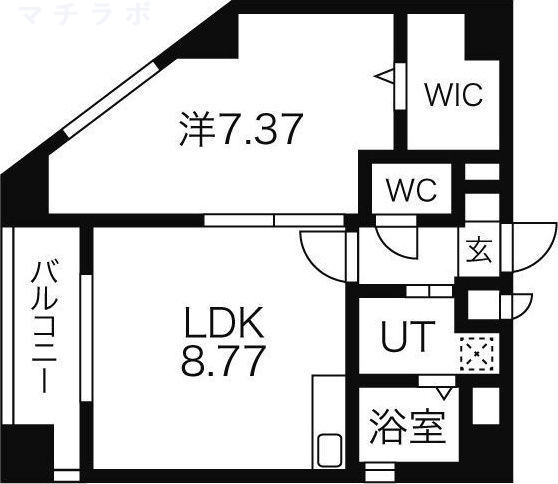 4階の間取り図